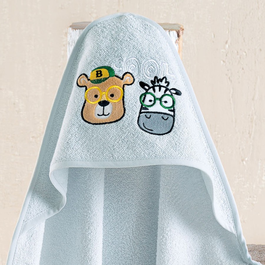 Κάπα βρεφική (75x75) Babyline Rythmos B Cool Σιελ