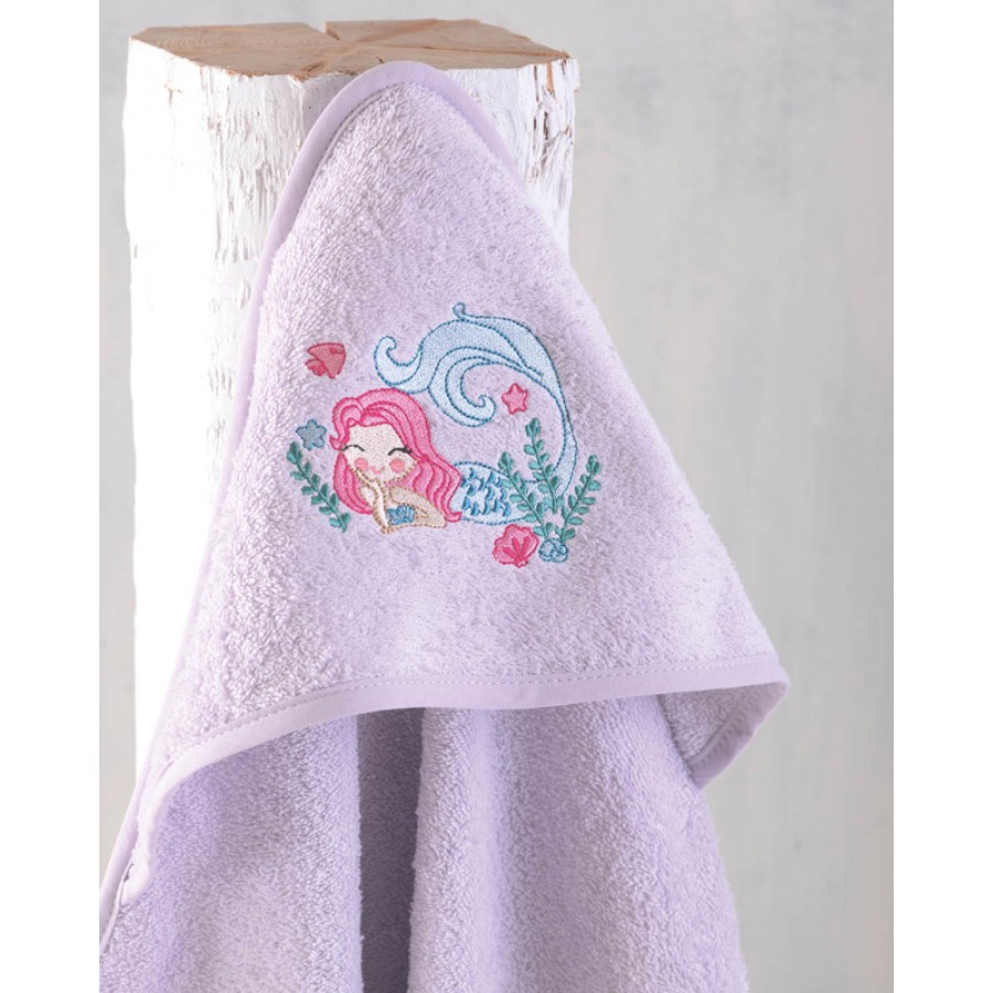 Κάπα βρεφική (75x75) Babyline Rythmos Myriel Μωβ