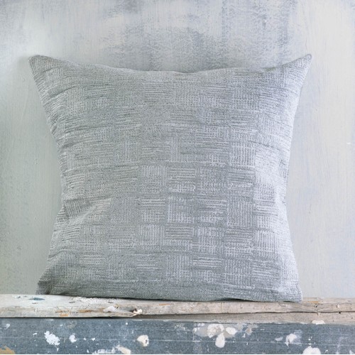 Διακοσμητική Θήκη (40x40) Ζακάρ για μαξιλάρια φιγούρας Rythmos Kenya Γκρι