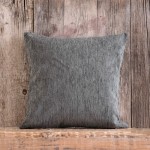 Διακοσμητική Θήκη (40x40) Ζακάρ για μαξιλάρια φιγούρας Rythmos Kidal Σκούρο Γκρι