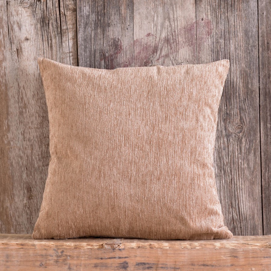 Διακοσμητική Θήκη (40x40) Ζακάρ για μαξιλάρια φιγούρας Rythmos Kidal Σκούρο Μπεζ