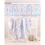 Παπλωματοθήκη Βρεφική Κούνιας (120x160) Με Μαξιλαροθήκη Βαμβακερή Rythmos Cansy