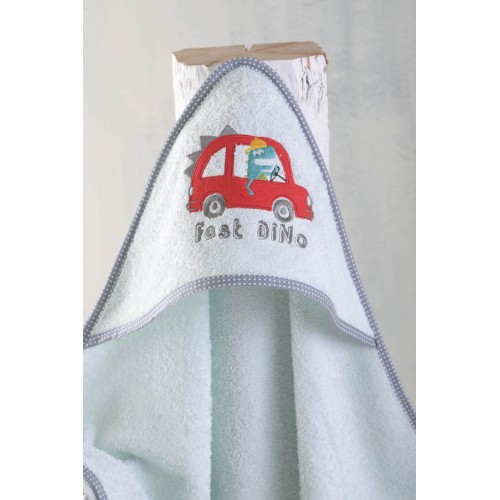 Κάπα βρεφική (75x75) Babyline Rythmos Fast Dino