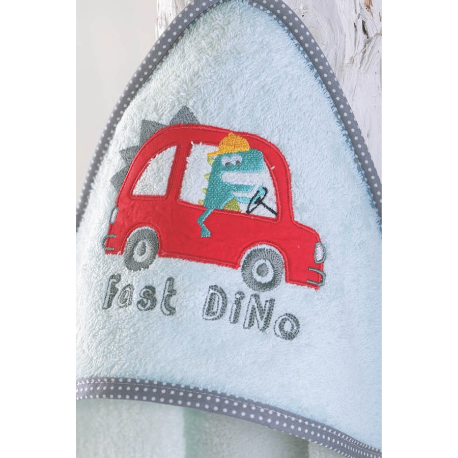 Κάπα βρεφική (75x75) Babyline Rythmos Fast Dino