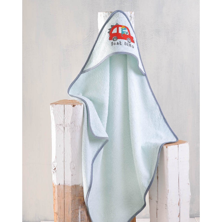 Κάπα βρεφική (75x75) Babyline Rythmos Fast Dino