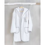 Βρεφικό-Παιδικό Μπουρνούζι 3-4χρ, Rythmos Gabby Λευκο