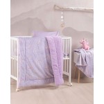 Κουβερτοπάπλωμα Κούνιας (110x140) με Sherpa που φωσφορίζει στο σκοτάδι Rythmos Nelie με ουράνια τόξα