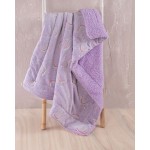Κουβέρτα Αγκαλιάς-Λίκνου (80x110) Flannel Fleece Με Sherpa που φωσφορίζει στο σκοτάδι Rythmos Nelie