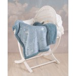 Κουβέρτα Αγκαλιάς-Λίκνου (80x110) Flannel Fleece με Sherpa που φωσφορίζει στο σκοτάδι Rythmos Oddity