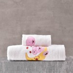 Σετ Πετσέτες 2 τεμαχίων Παιδικές (Χειρός | Λουτρού) Rythmos Arturo Ροζ