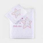 Σετ Πετσέτες 2 τεμαχίων Παιδικές (Χειρός | Λουτρού) Rythmos Astro Ροζ