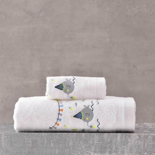 Σετ Πετσέτες 2 τεμαχίων Παιδικές (Χειρός | Λουτρού) Rythmos Bubbles Μπλε