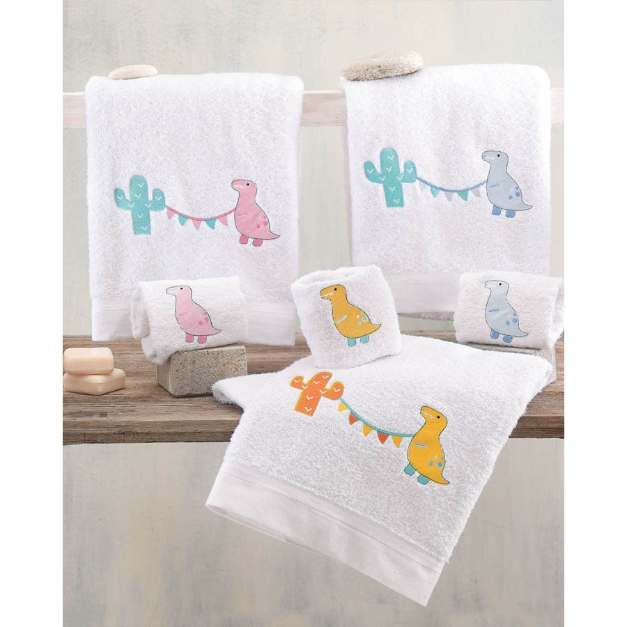 Σετ Πετσέτες 2 τεμαχίων Παιδικές (Χειρός | Λουτρού) Rythmos Diego Κίτρινο