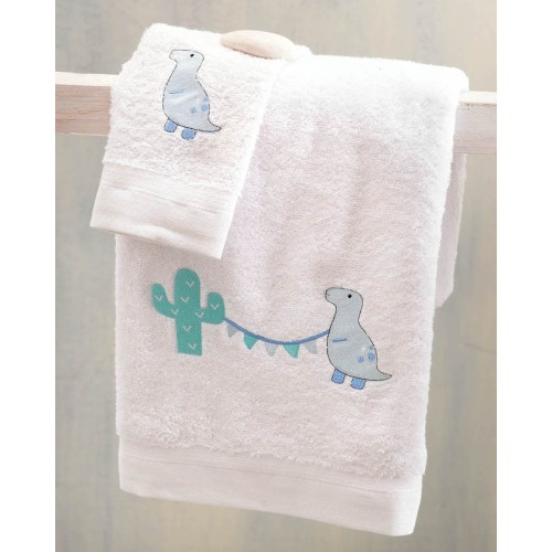 Σετ Πετσέτες 2 τεμαχίων Παιδικές (Χειρός | Λουτρού) Rythmos Diego Σιελ