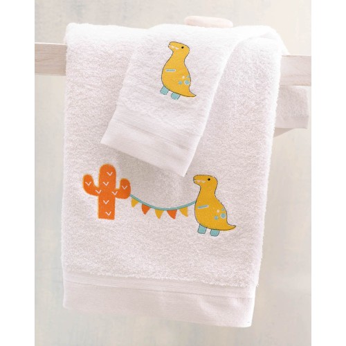 Σετ Πετσέτες 2 τεμαχίων Παιδικές (Χειρός | Λουτρού) Rythmos Diego Κίτρινο