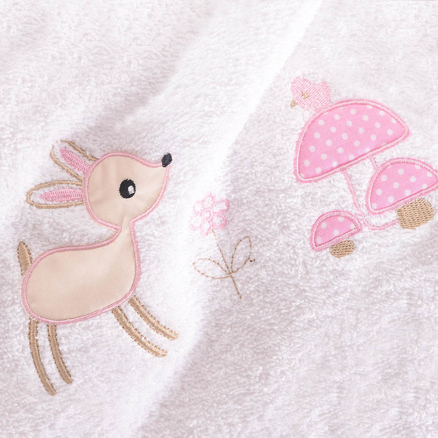Σετ Πετσέτες 2 τεμαχίων Παιδικές (Χειρός | Λουτρού) Rythmos Floppy Ροζ