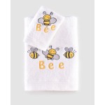 Σετ Πετσέτες 2 τεμαχίων Παιδικές (Χειρός | Λουτρού) Rythmos Honey Bee Κίτρινο