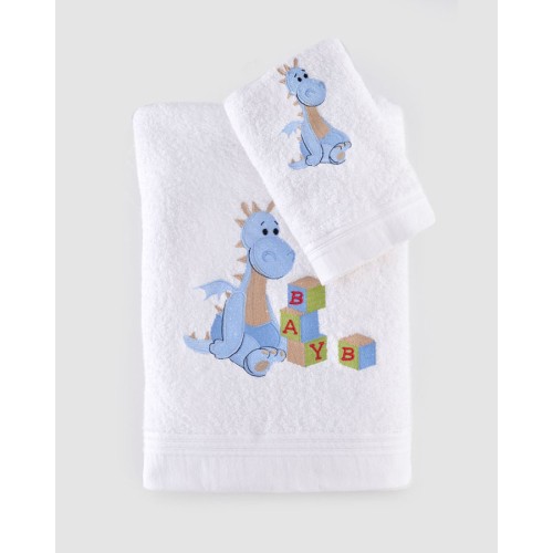 Σετ Πετσέτες 2 τεμαχίων Παιδικές (Χειρός | Λουτρού) Rythmos Willy Σιελ