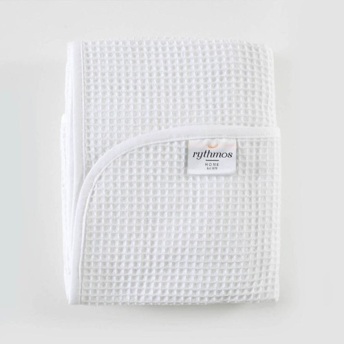 Κουβέρτα Πικέ (110x140) Μπεμπέ Αγκαλιάς Rythmos Sweety Λευκό