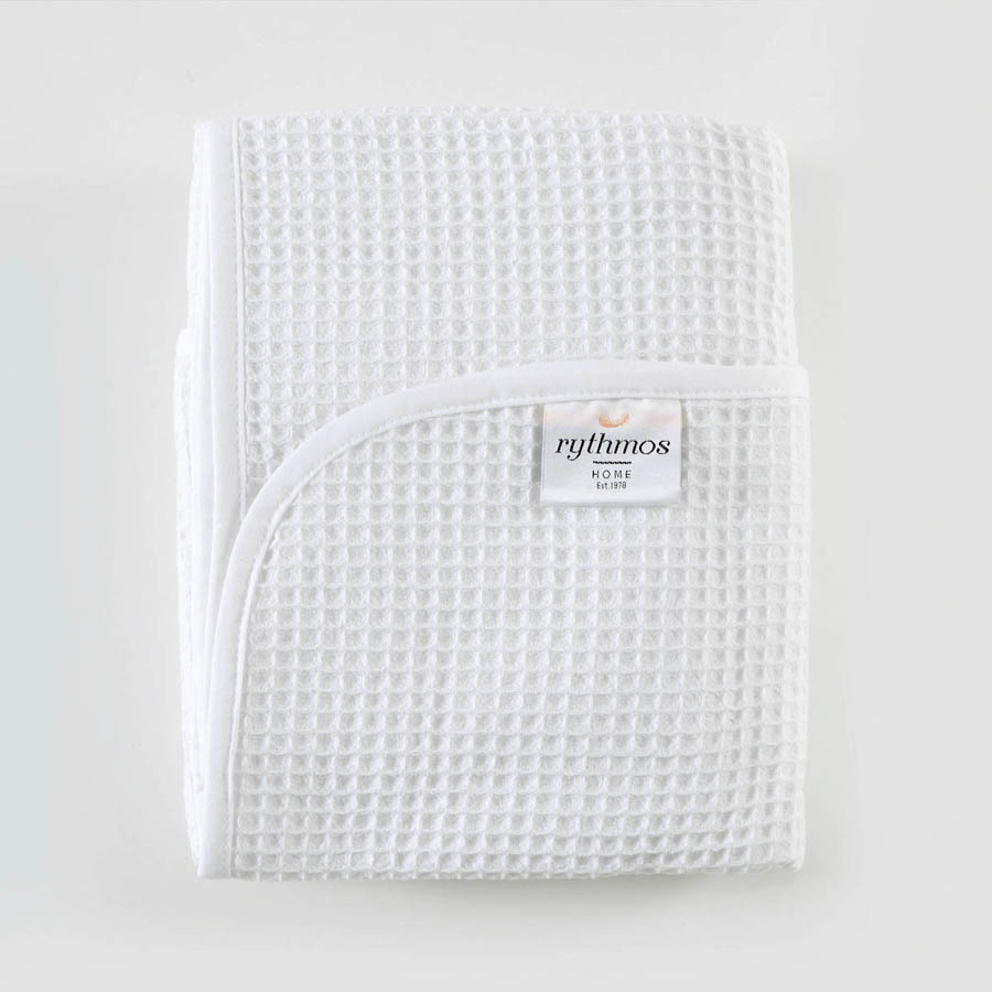 Κουβέρτα Πικέ (110x140) Μπεμπέ Αγκαλιάς Rythmos Sweety Λευκό