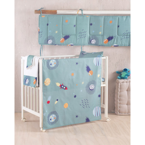 Σετ Σεντόνια Βρεφικά Κούνιας (120x160) Βαμβακερά Rythmos Rocket