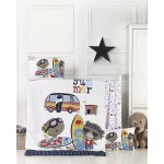 Σετ Παπλωματοθήκη Μπεμπέ Κούνιας (100x150) με Μαξιλαροθήκη Βαμβακερά Rythmos Surf Γαλάζιο