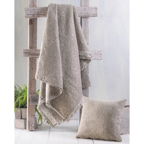 Ριχτάρι για Τετραθέσιο Καναπέ (180x330) Ζακάρ Σενίλ Rythmos Kober Καφέ