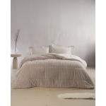 Κουβερτοπάπλωμα Υπέρδιπλο (220x240) Μονόχρωμο Ζακάρ 730γρ|τμ Rythmos Butter μπεζ