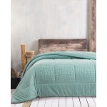 Κουβερτοπάπλωμα Μονό (160x220) Μονόχρωμο 760 γραμ/τμ Rythmos Croco aqua