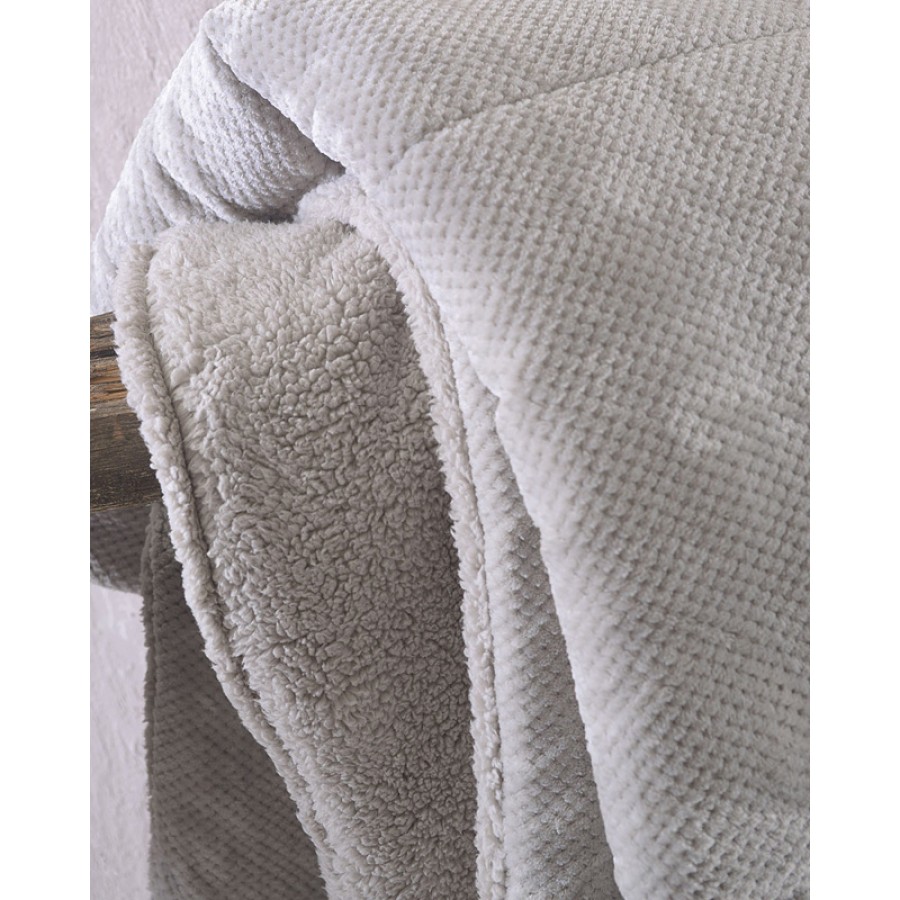 Κουβερτοπάπλωμα Υπέρδιπλο (220x240) Μονόχρωμο 710 γραμ/τμ Rythmos Tilty γκρι