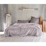 Κουβέρτα Μονή (160x220) Βελουτέ Rythmos Velour Μπεζ