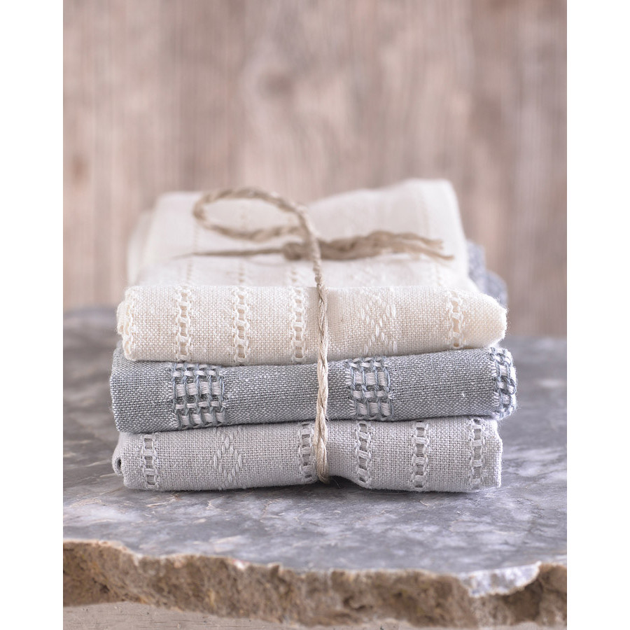 Σετ Πετσέτες 3 τεμ Κουζίνας (45x68) Βαμβακερές Rythmos Vicente