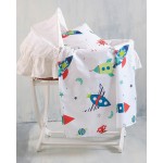 Σεντόνι Μπεμπέ (80x110) Λίκνου, Καλαθούνας Βαμβακερό Rythmos Astronio