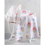 Σεντόνι Μπεμπέ (80x110) Λίκνου, Καλαθούνας Βαμβακερό Rythmos Fairies