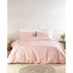 Σετ Παπλωματοθήκη Μονή (160x250) με μαξιλαροθήκη Rythmos Next Loreta Ροζ