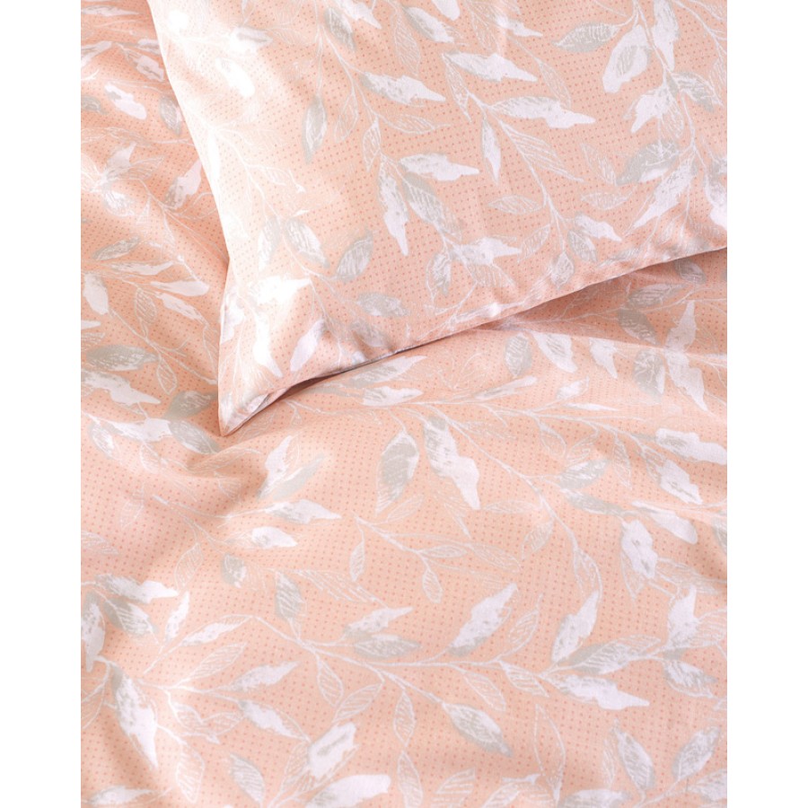 Σετ Σεντόνια Υπέρδιπλα (230x260) με Λάστιχο Rythmos Next Loreta Ροζ