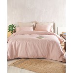 Σετ Παπλωματοθήκη Μονή (160x250) με μαξιλαροθήκη Rythmos Next Masters Ροζ