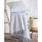 Ριχτάρι για Τετραθέσιο Καναπέ (180x330) Ζακάρ Rythmos Matis Γκρι