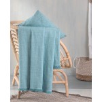 Ριχτάρι για Πολυθρόνα (160x180) Ζακάρ Rythmos Mauricio Μπλε