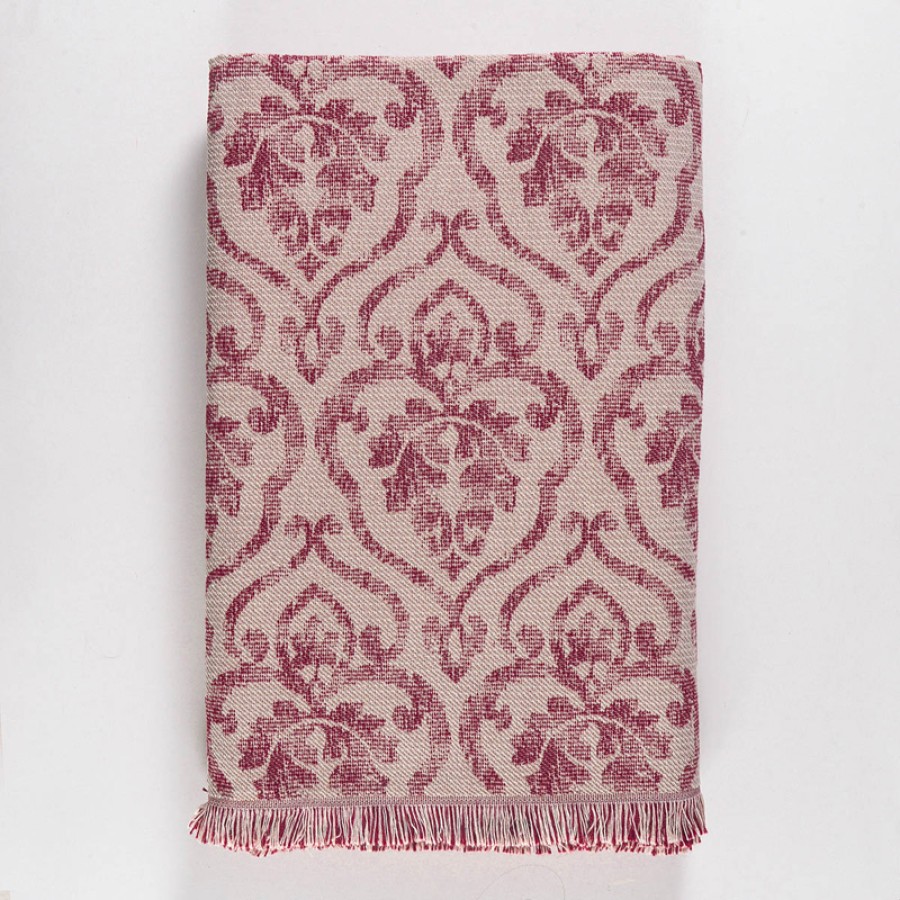 Ριχτάρι για Τριθέσιο Καναπέ (180x280) Ζακάρ Rythmos Medallion Κεραμιδί