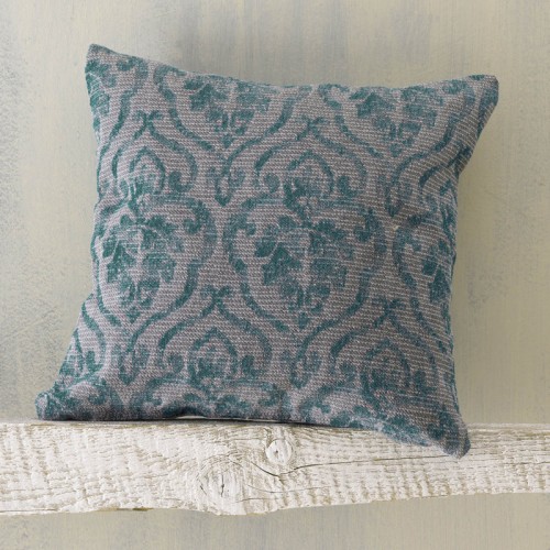 Διακοσμητική Θήκη (40x40) Ζακάρ Rythmos Medallion Πετρόλ