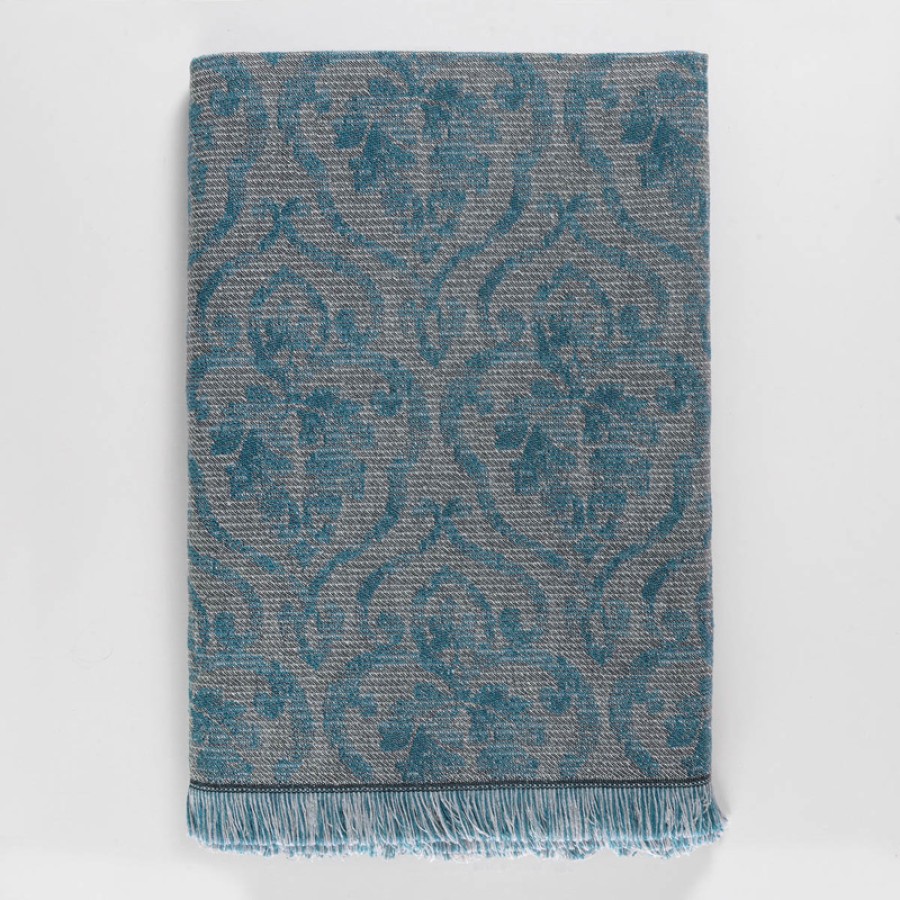 Ριχτάρι για Διθέσιο Καναπέ (180x240) Ζακάρ Rythmos Medallion Πετρόλ