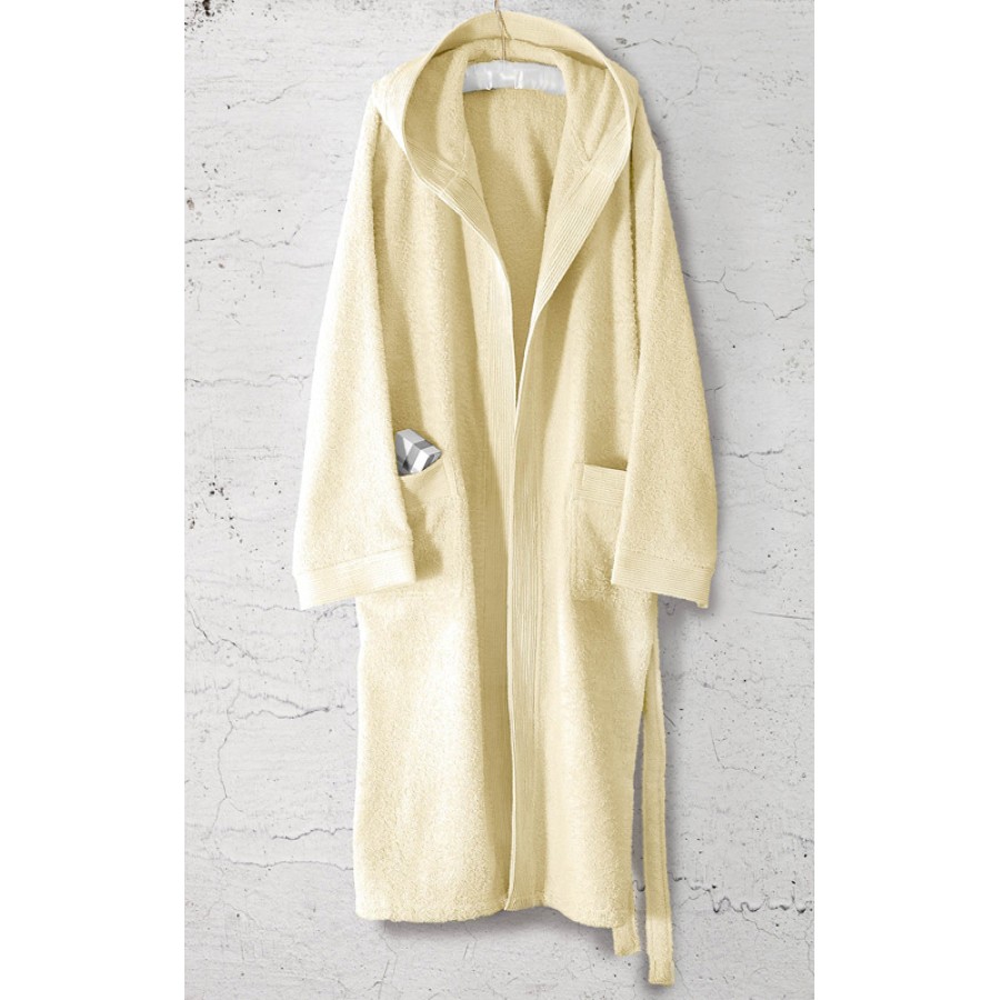 Μπουρνούζι (Small) με Κουκούλα Rythmos Amadeus Εκρού