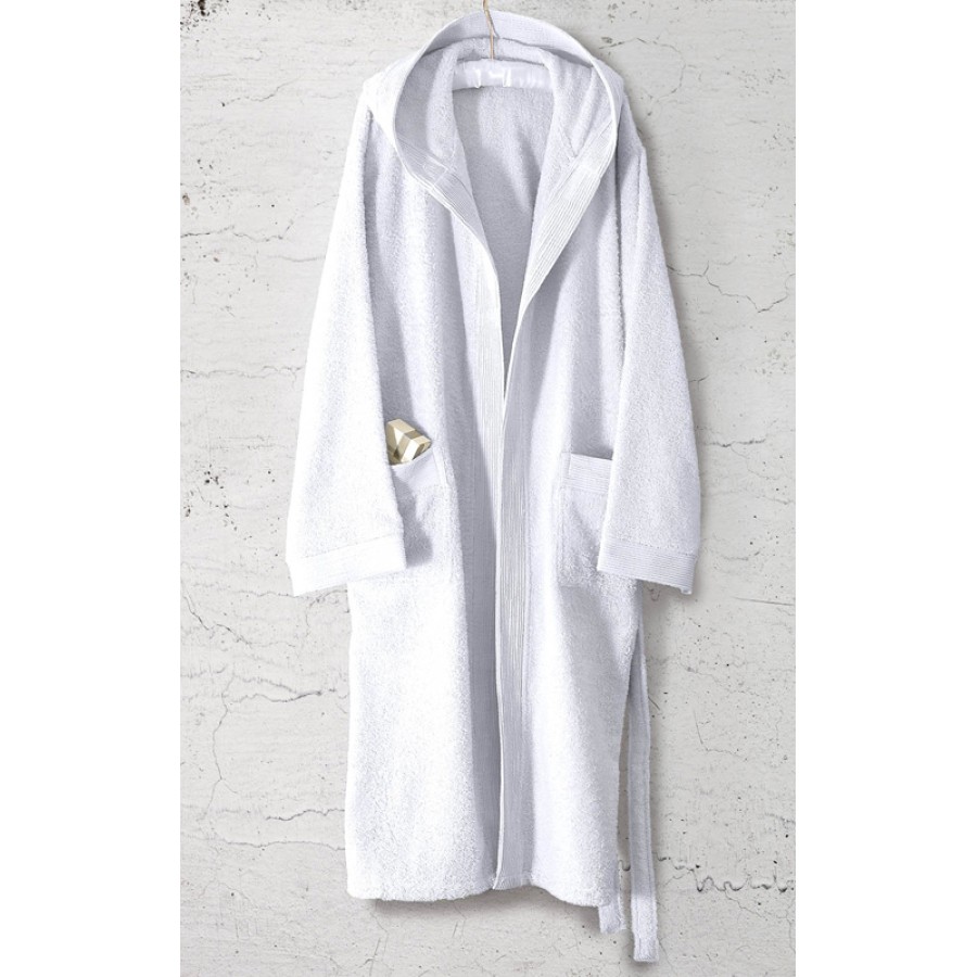 Μπουρνούζι (Small) με Κουκούλα Rythmos Amadeus Λευκό