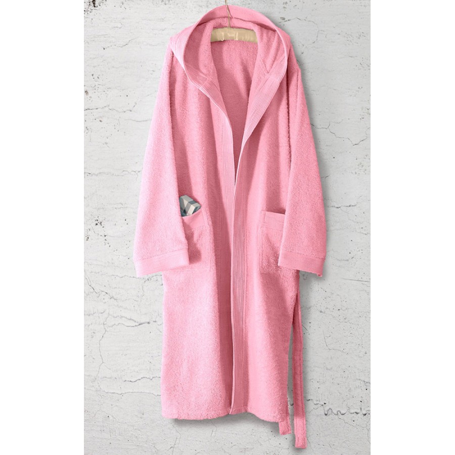 Μπουρνούζι (Medium) με Κουκούλα Rythmos Amadeus Ροζ