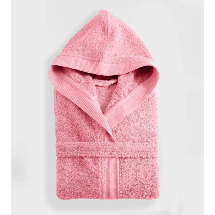 Μπουρνούζι (Medium) με Κουκούλα Rythmos Amadeus Ροζ