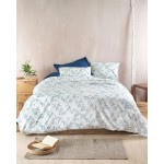 Σετ Σεντόνια Μονά (160x260) Βαμβακερά Rythmos Symbol Odet Μπλε