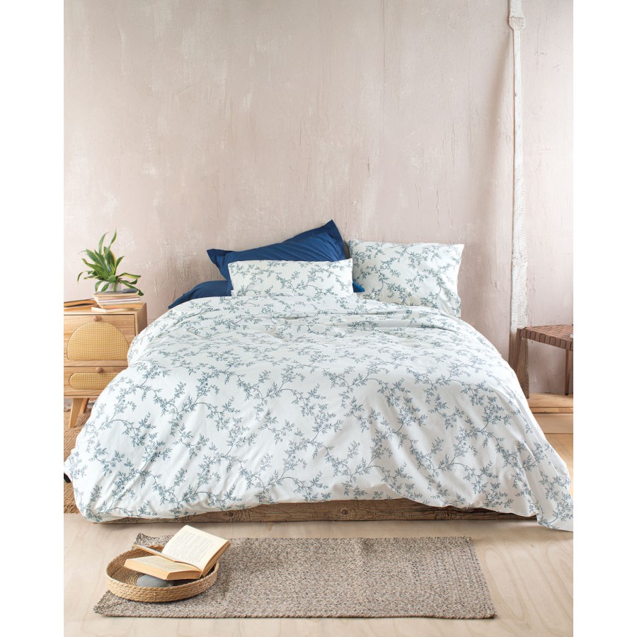 Μαξιλαροθήκες ζεύγος (50x70) Rythmos Symbol Odet μπλε