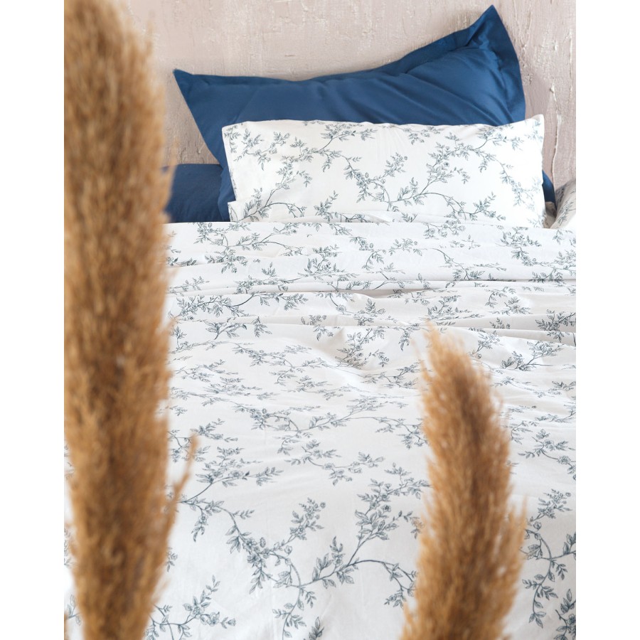 Μαξιλαροθήκες ζεύγος (50x70) Rythmos Symbol Odet μπλε