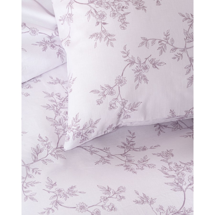 Σετ Σεντόνια Σούπερ Υπέρδιπλα (270x290) Βαμβακερά Rythmos Symbol Odet Μωβ